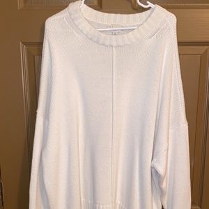 Plus Size white sweater